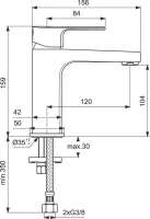 Смеситель для раковины Ideal Standard Cerafine D BC553AA Смеситель для раковины Ideal Standard Cerafine D BC553AA