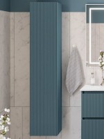 Шкаф-пенал для ванной BelBagno Uno 30 матовый голубой