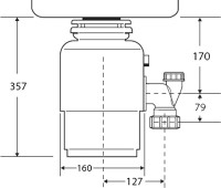 Комплект Мойка Zorg Inox PVD 4444 grafit + Смеситель Sanitary SZR-3216 Grafit графит + Измельчитель Bort Titan 4000