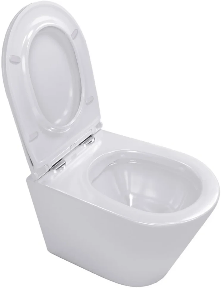 Унитаз подвесной Teymi Solli T40201 с микрофлитом, безободковый, белый