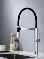 Смеситель для кухни AQUAme Cucina с гибким изливом AQM9904CR