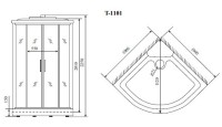 Душевая кабина Timo Standart T-1101 с сиденьем