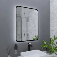 Зеркало Grossman Elegans-норма Black 60 с подсветкой, с антизапотевателем