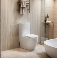 Унитаз-компакт напольный Ceruttispa Vince CT10373 безободковый, с микролифтом, белый