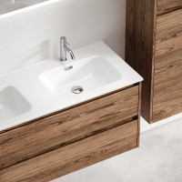 Мебель для ванной комнаты Sancos Libra 120 см двойная, дуб чарльстон