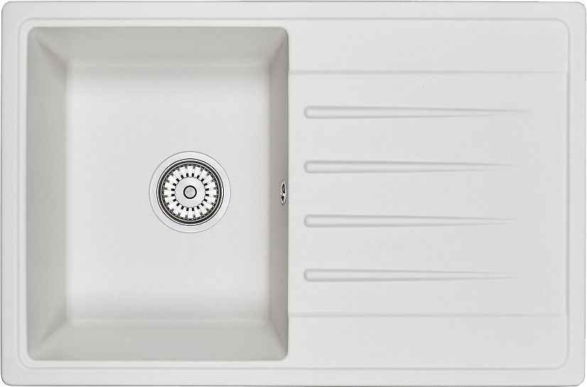 Мойка кухонная Granula Standart 7602, белый