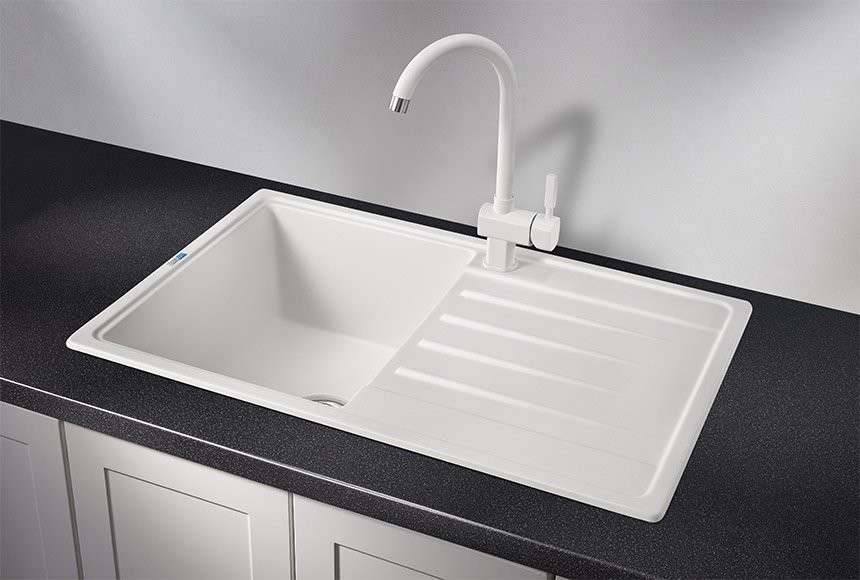 Мойка кухонная Granula Standart 7602, белый