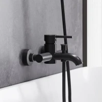 Смеситель для ванны с душем Damixa Scandinavian Pure 361000300 черный Смеситель для ванны с душем Damixa Scandinavian Pure 361000300 черный