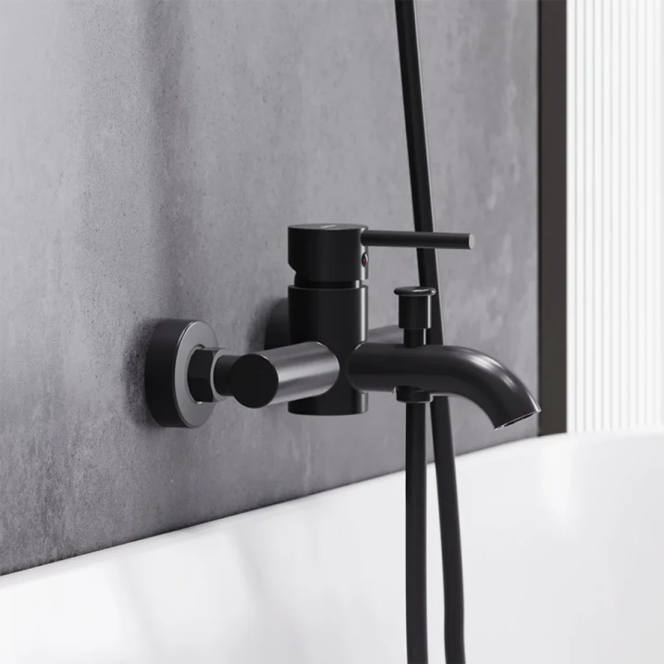 Смеситель для ванны с душем Damixa Scandinavian Pure 361000300 черный