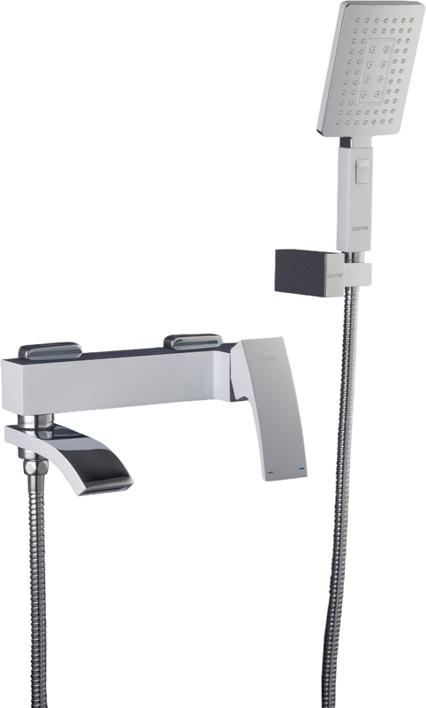 Смеситель для ванны с душем Gappo G07-8 G3207-8 белый, хром