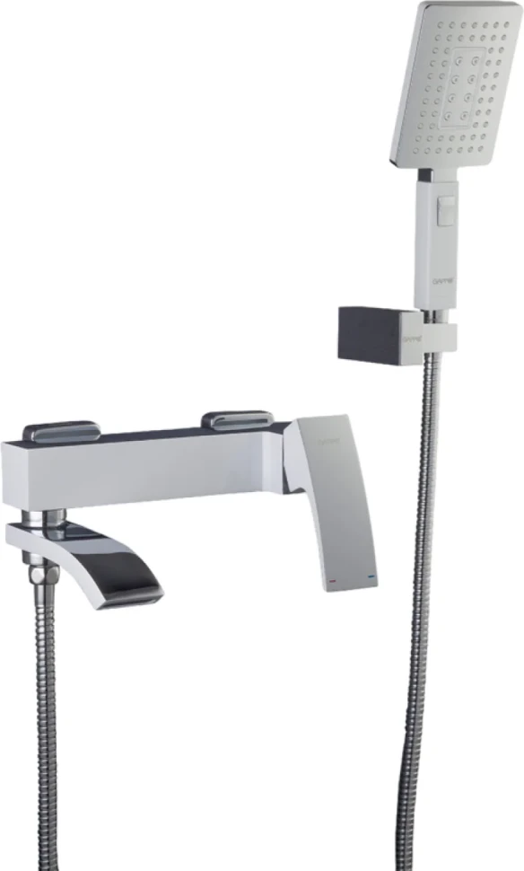 Смеситель для ванны с душем Gappo G07-8 G3207-8 белый, хром