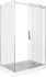 Душевой уголок Good Door Galaxy WTW+SP-C-В 110x90, профиль черный