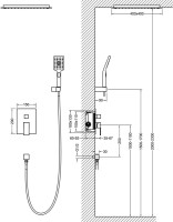 Душевой комплект Timo Selene SX-2029/03SM С ВНУТРЕННЕЙ ЧАСТЬЮ