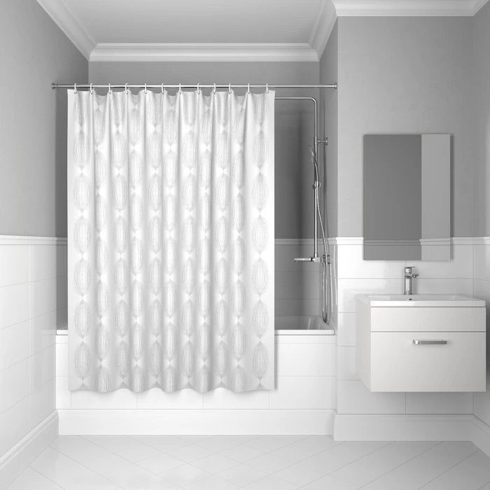 Штора для ванной IDDIS Base BD06P18i11 180х200, белая