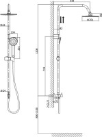Душевая стойка Rush Bella BL4535-112