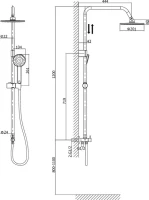 Душевая стойка Rush Bella BL4535-112