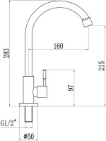 Кран Savol S-SUS7002 сатин