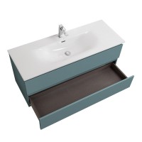 Тумба с раковиной BelBagno Kraft 120 подвесная, матовая голубая, раковина bb-8099-120