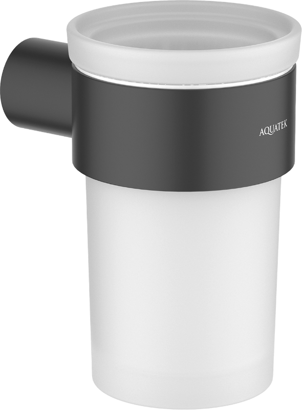 Стакан AQUATEK Лира AQ4427MB матовый черный