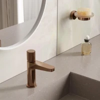 Смеситель для раковины Wasserkraft Paar 8803 розовое золото PVD Смеситель для раковины Wasserkraft Paar 8803 розовое золото PVD