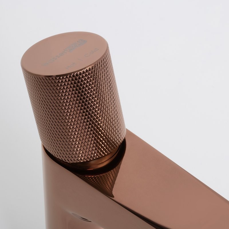 Смеситель для раковины Wasserkraft Paar 8803 розовое золото PVD