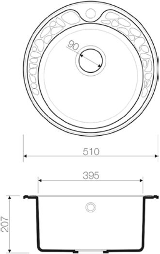 Комплект Мойка Omoikiri Tovada 51-BE ваниль + Измельчитель Nagare 750