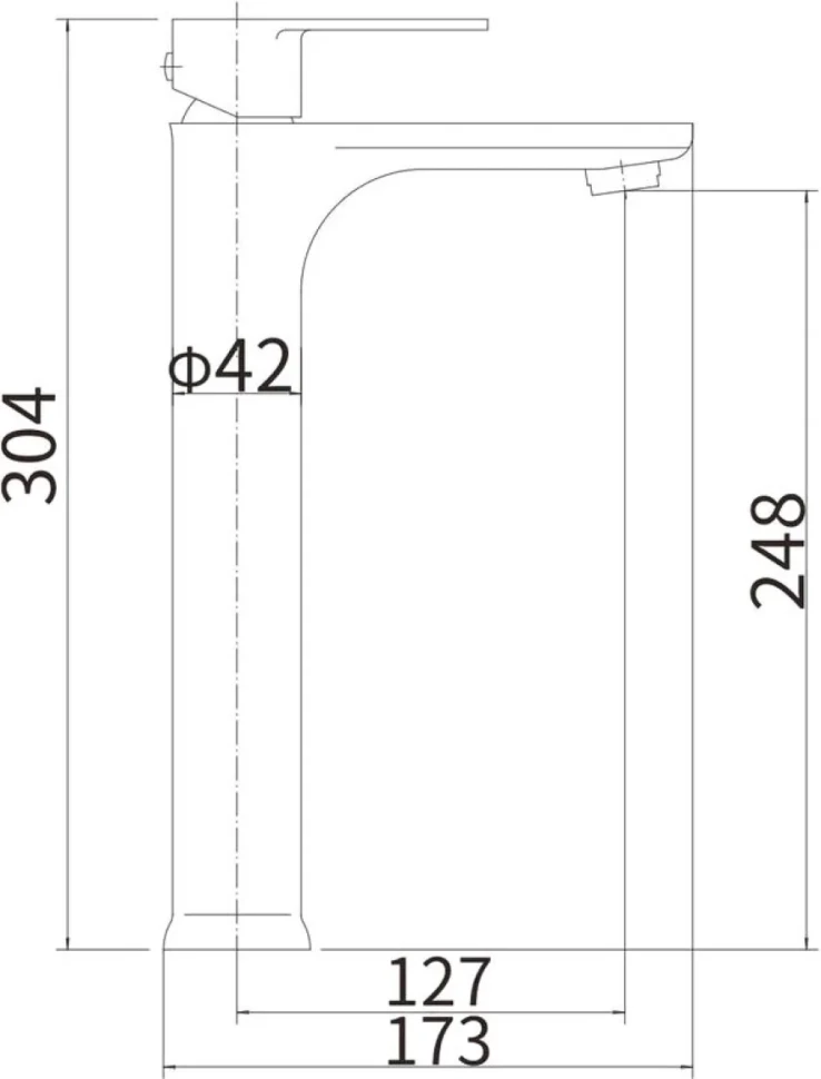Смеситель для раковины Fashun A51219-17 графит