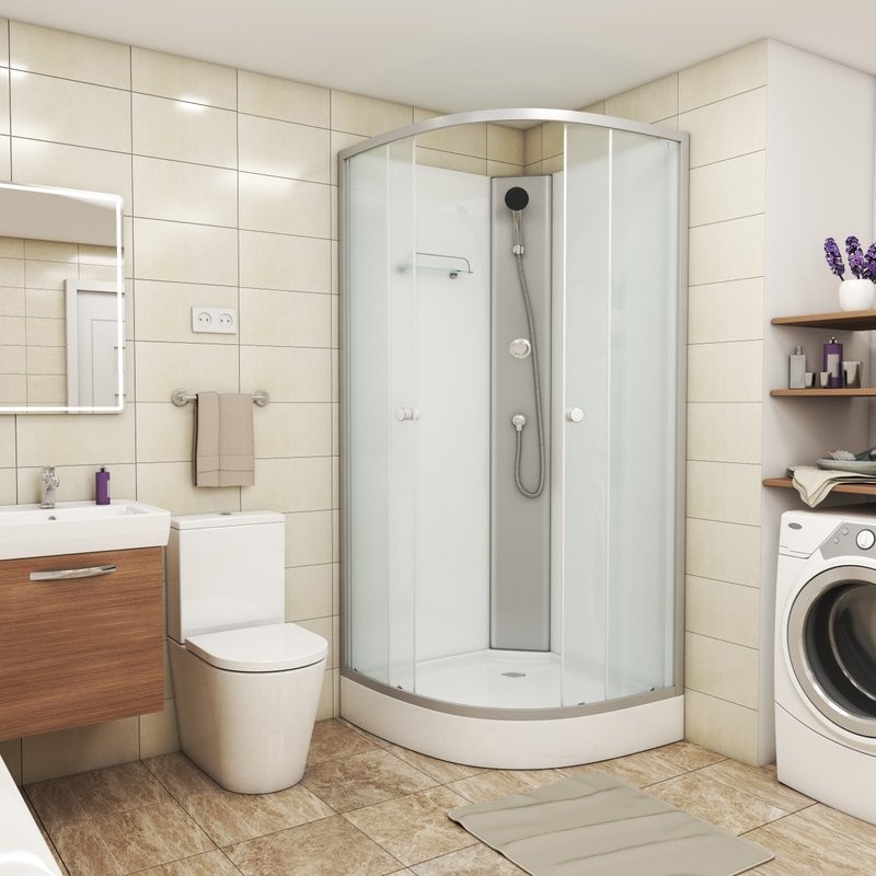 Душевая кабина Niagara Eco E90/13/MT/BK 90х90 см