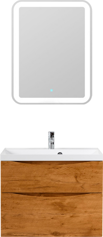 Мебель для ванной комнаты BelBagno Marino H60 rovere nature, 80 см