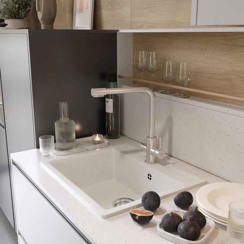 Мойка кухонная Domaci Палермо PR-565-001 белая