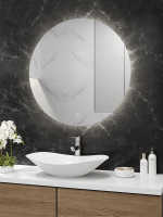 Зеркало круглое CONTINENT Led Ajour ECO 90 см, сенсорное, с подсветкой