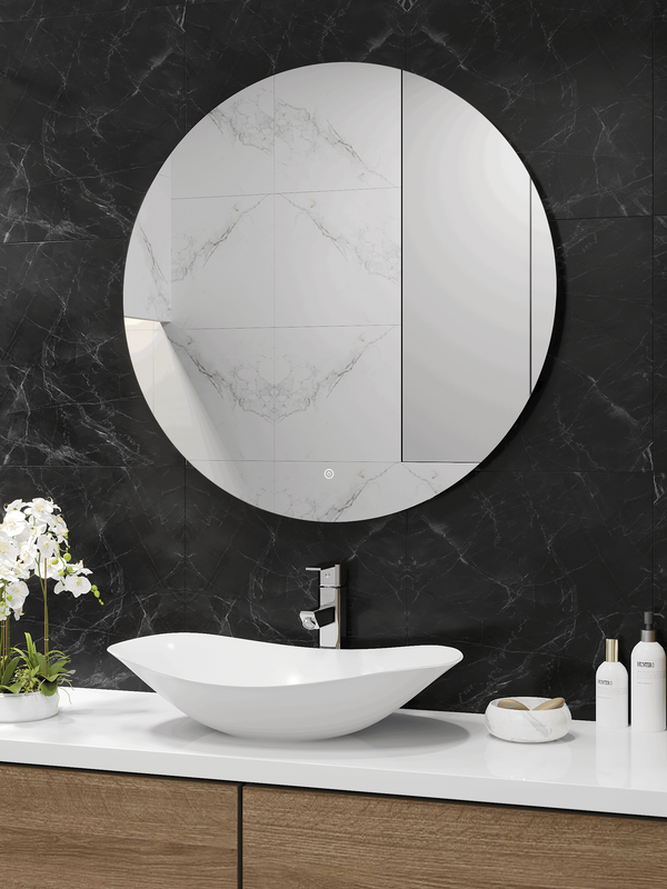 Зеркало круглое CONTINENT Led Ajour ECO 90 см, сенсорное, с подсветкой