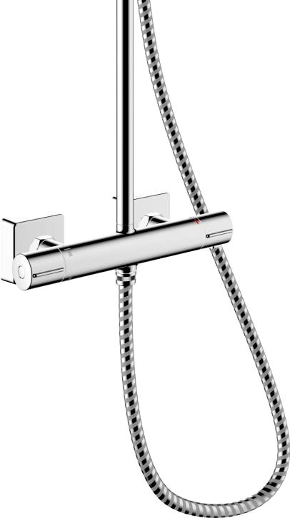 Душевая стойка Hansgrohe Vernis Shape 26286000 Showerpipe 230 1jet с термостатом, хром