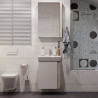 Мебель для ванной комнаты AQUATON Кантри 50 белый/дуб верона