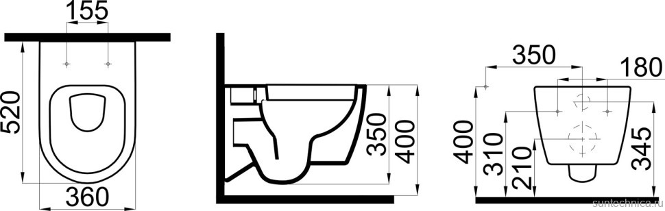 Комплект Унитаз подвесной STWORKI Ноттвиль SETK3104-2616 безободковый, с микролифтом, белый + Крепления Geberit Duofix 111.815.00.1 к стене + Звукоизоляция + Инсталляция UP 320 111.300.00.5 + Кнопка Sigma 01 115.770.11.5 белая