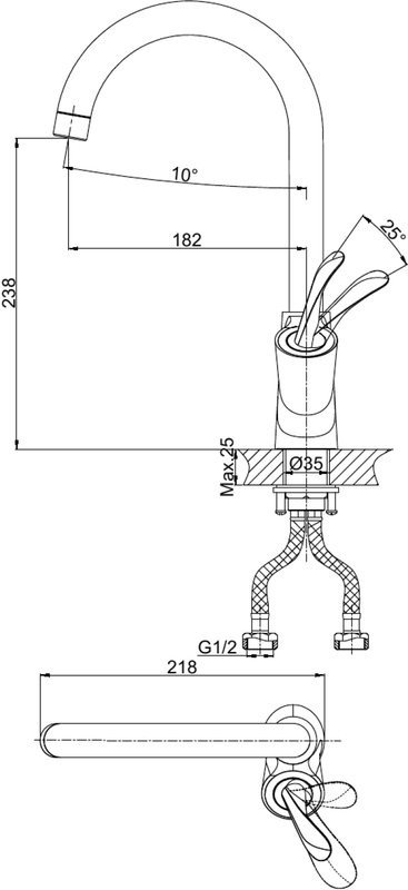 Комплект Мойка D&K DKS415004 сатин + Смеситель Baciano DA1032456