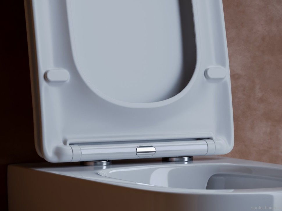 Комплект Унитаз подвесной Ceramicanova Noel + Крепления Geberit Duofix 111.815.00.1 к стене + Звукоизоляция + Инсталляция UP 320 111.300.00.5 + Кнопка Sigma 01 115.770.JQ.5 лакированная, матовый хром