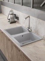 Мойка кухонная Domaci Болонья М-26-006 светло-серая