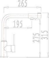 Смеситель для кухни Kaiser Teka 13044-15 сталь