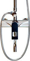 Душевая стойка Bronze de Luxe Element EL77CB хром, черный