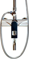 Душевая стойка Bronze de Luxe Element EL77CB хром, черный