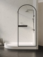 Поддон для душа Abber AD3E129 R 120х90 см, асимметричный, белый