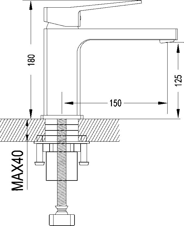 Смеситель для раковины Shevanik S6901 хром