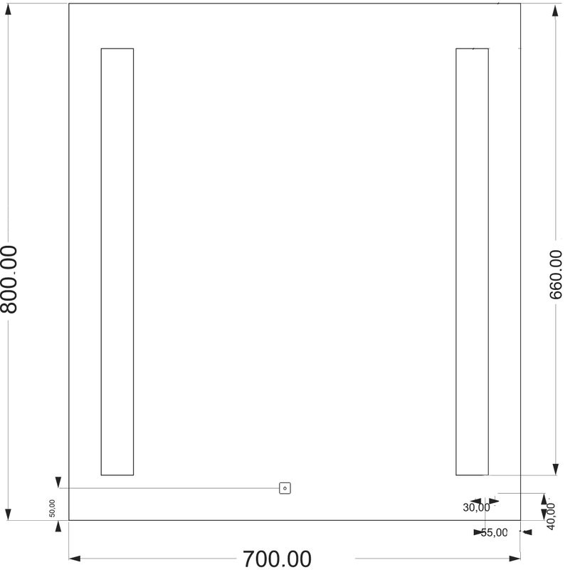 Мебель для ванной комнаты Cersanit Lara 70 орех