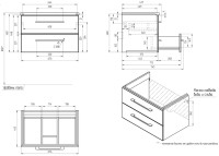 Мебель для ванной комнаты Cersanit Lara 70 орех Мебель для ванной комнаты Cersanit Lara 70 орех