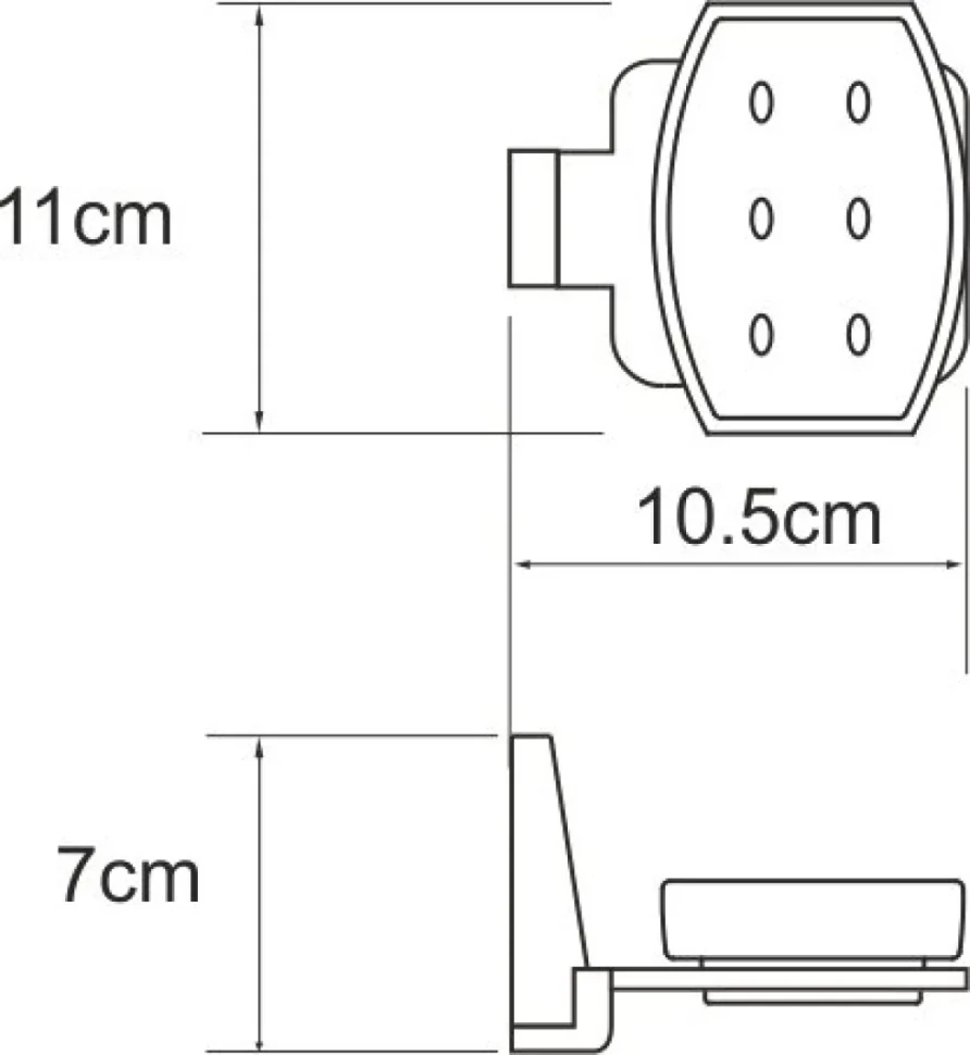 Набор Стакан Wasserkraft Lopau K-6028D + Мыльница K-6029