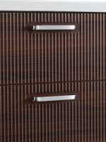 Тумба с раковиной BelBagno Due 50 ручки хром полированный, noce