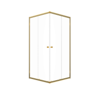 Душевой уголок Triton Вента -Голд 90х90, профиль золото, стекло прозрачное