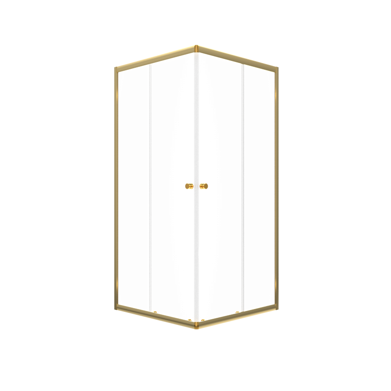 Душевой уголок Triton Вента -Голд 90х90, профиль золото, стекло прозрачное