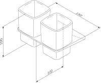 Набор Стакан AM.PM Inspire 2.0 A50A343422 + Мыльница A50A34222